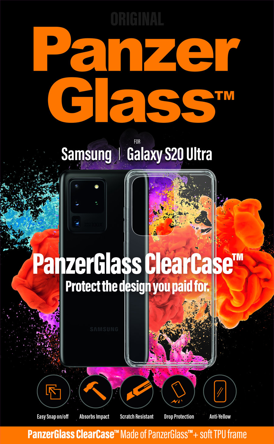 Puzdro ClearCase pre Samsung Galaxy S20 Ultra, transparentná 