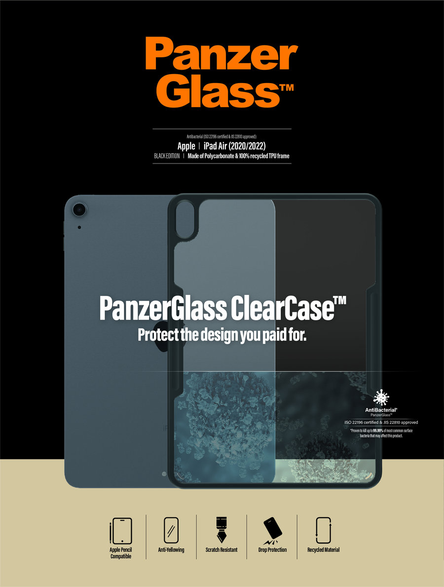 Puzdro ClearCase AB pre iPad Air 10,9'', čierna