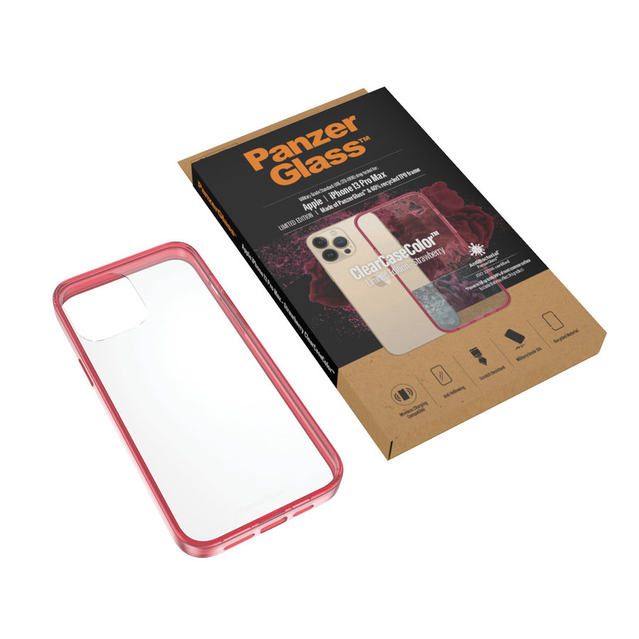 Puzdro ClearCaseColor AB pre iPhone 13 Pro Max, strawberry