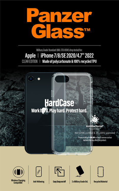Puzdro HardCase AB pre iPhone SE (2020/2022)/8/7, transparentná