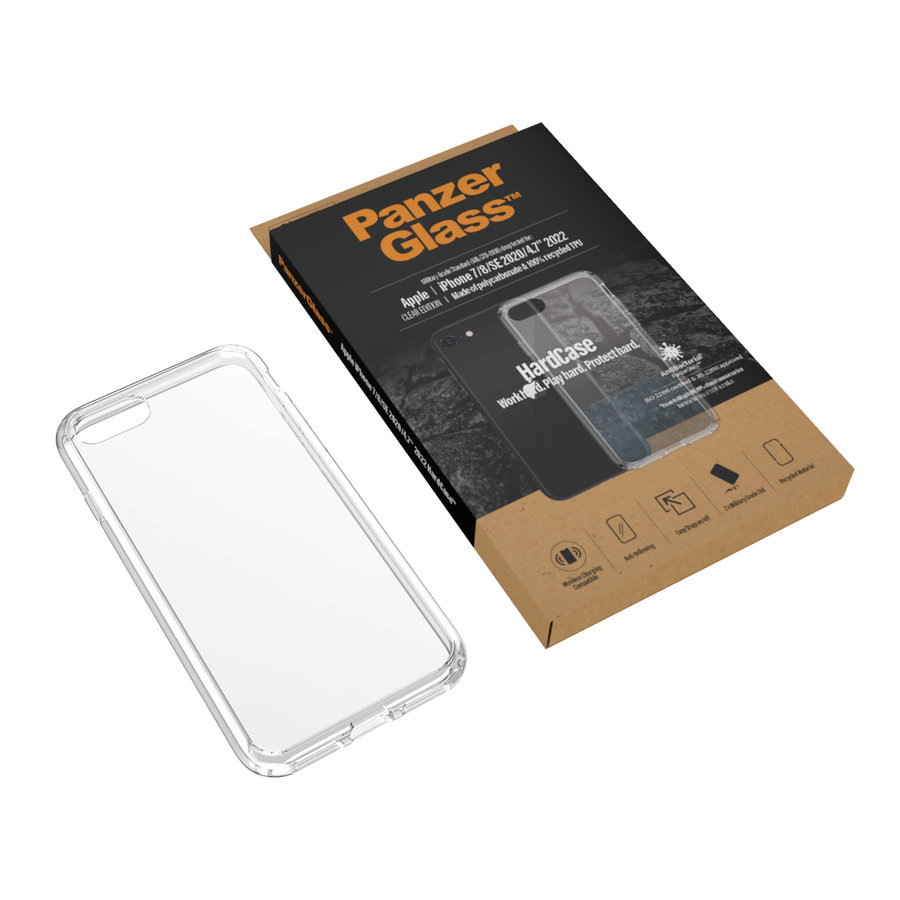 Puzdro HardCase AB pre iPhone SE (2020/2022)/8/7, transparentná