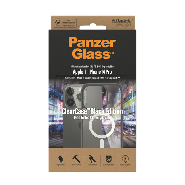 Puzdro ClearCase s MagSafe pre iPhone 14 Pro, čierna