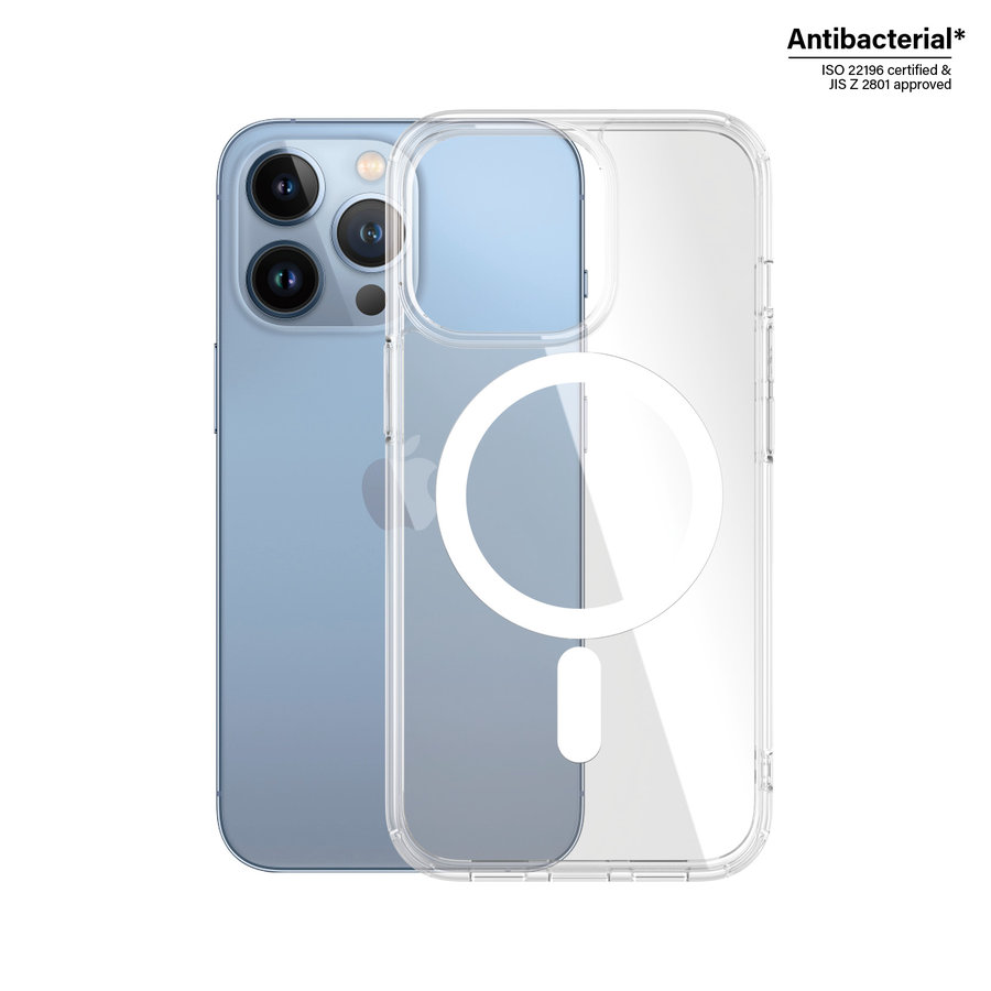 Puzdro HardCase AB s MagSafe pre iPhone 13 Pro, transparentná
