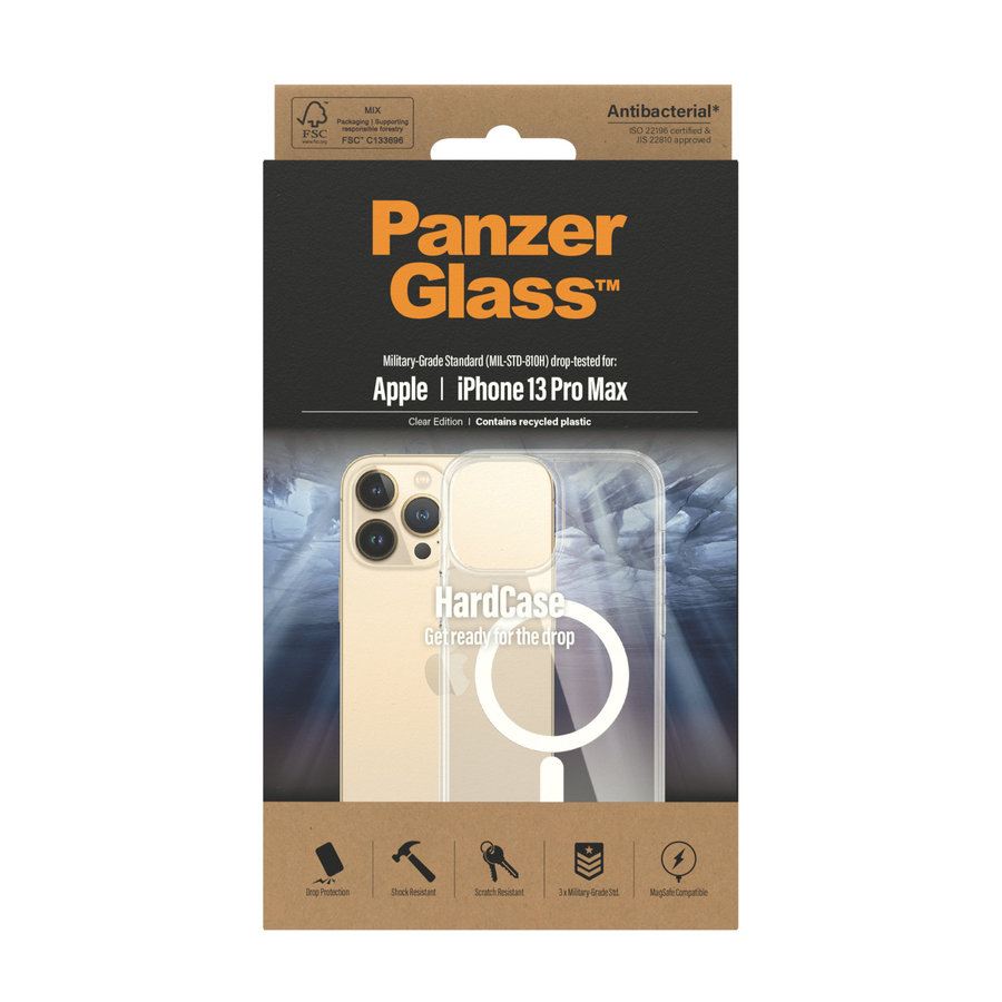 Puzdro HardCase AB s MagSafe pre iPhone 13 Pro Max, transparentná