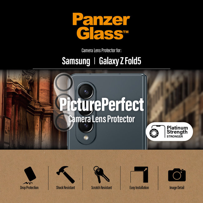 Ochranný kryt objektívu PicturePerfect pre Samsung Galaxy Z Fold5, čierna