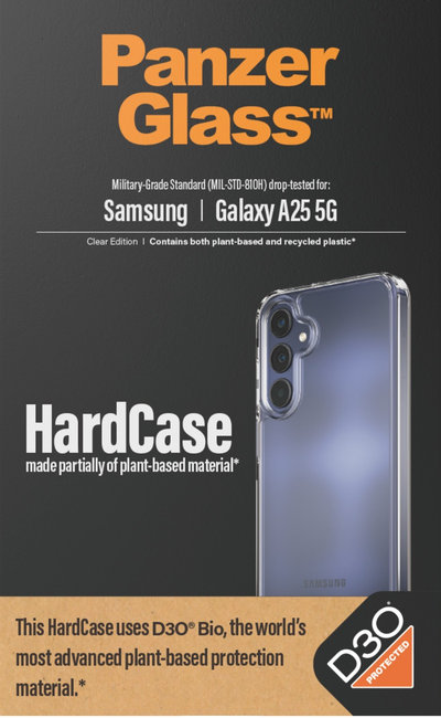 Puzdro HardCase D3O pre Samsung Galaxy A25 5G, transparentná