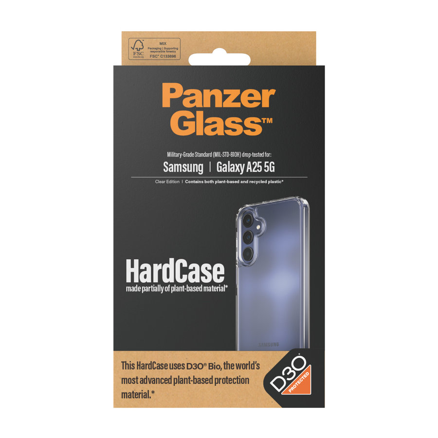 Puzdro HardCase D3O pre Samsung Galaxy A25 5G, transparentná