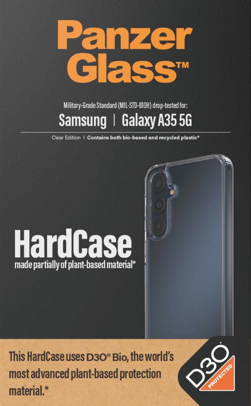 Puzdro HardCase D3O pre Samsung Galaxy A35 5G, transparentná
