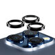 Ochranný kryt objektívu fotoaparátu Hoops pre iPhone 15 Pro/15 Pro Max, čierna