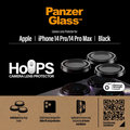 Ochranný kryt objektívu Hoops pre iPhone 14 Pro/14 Pro Max, čierna