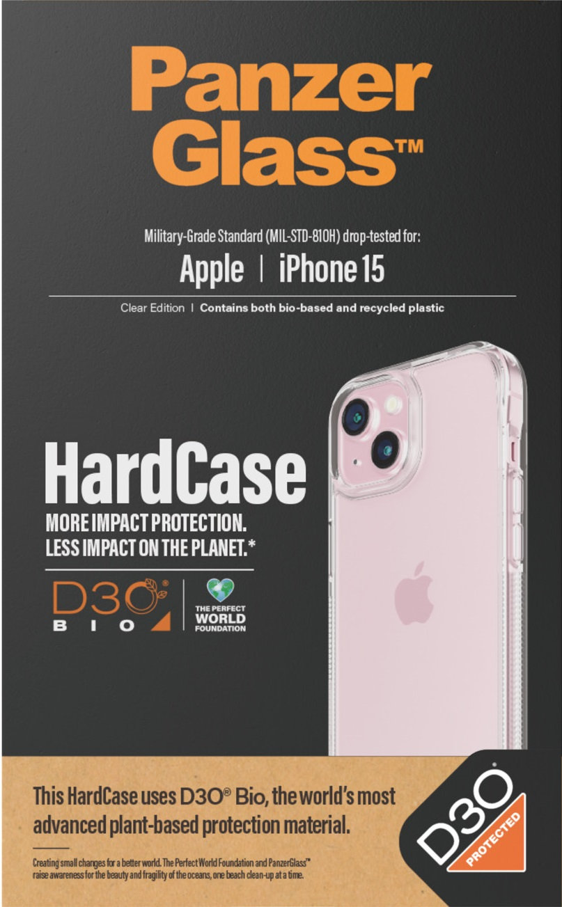 Puzdro HardCase D3O pre iPhone 15, transparentná