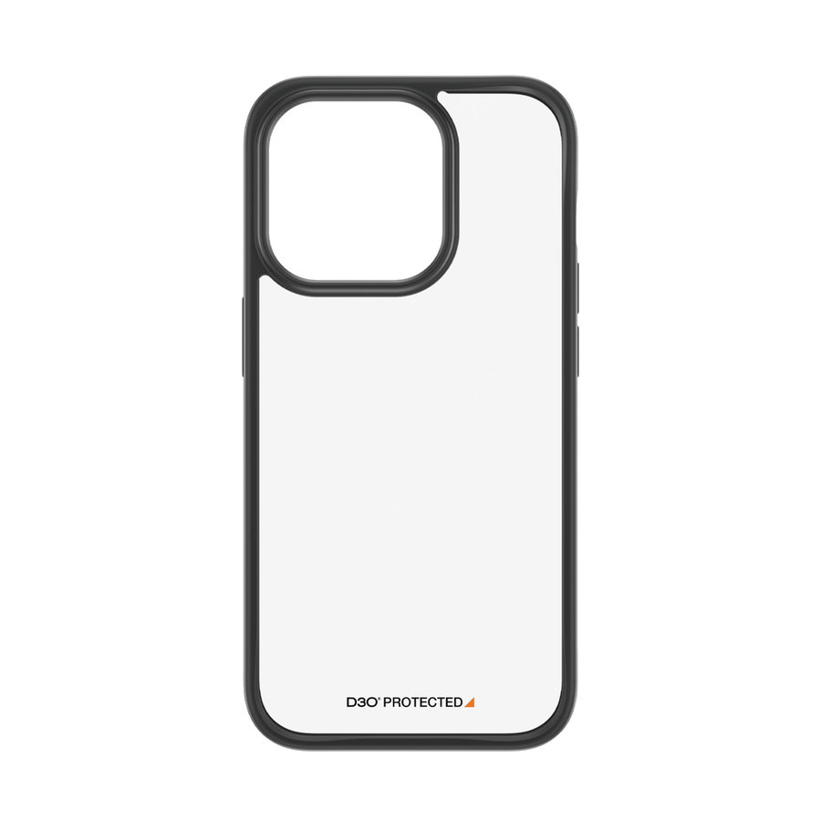 Puzdro ClearCase D3O pre iPhone 15 Pro, čierna