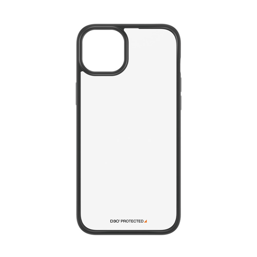Puzdro ClearCase D3O pre iPhone 15 Plus, čierna