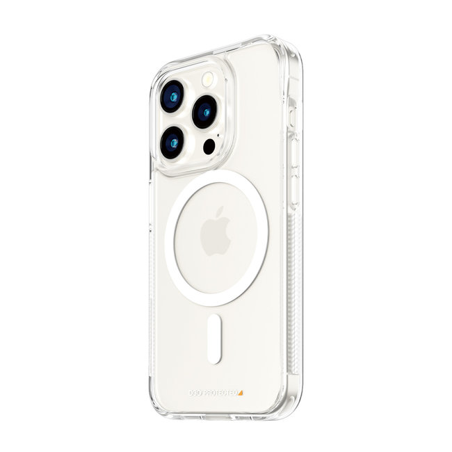 Puzdro HardCase D3O s MagSafe pre iPhone 15 Pro, transparentná