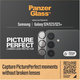Ochranný kryt objektívu PicturePerfect pre Samsung Galaxy S24/S23/S23+, čierna