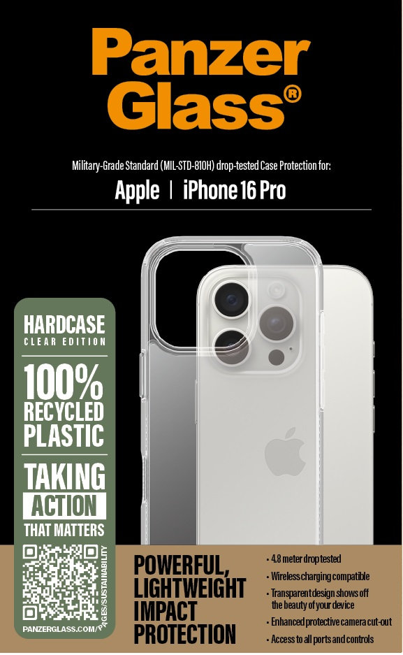 Puzdro HardCase pre iPhone 16 Pro, transparentná
