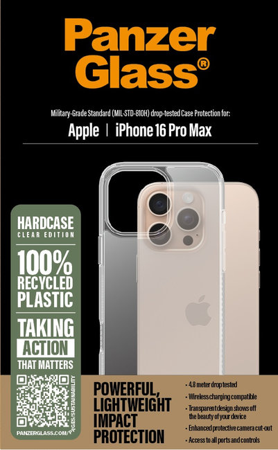 Puzdro HardCase pre iPhone 16 Pro Max, transparentná