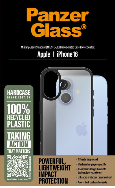 Puzdro HardCase pre iPhone 16 čierna