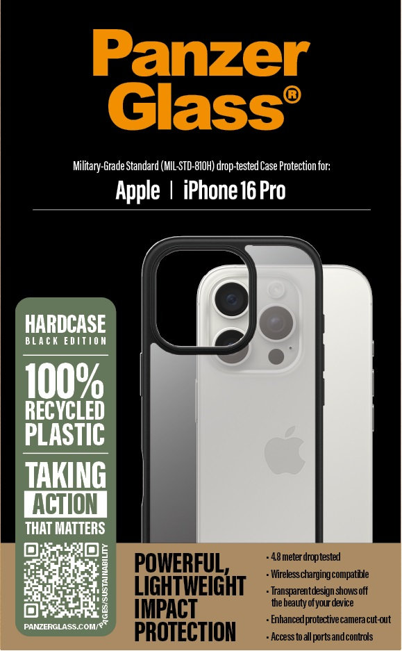 Puzdro HardCase pre iPhone 16 Pro, čierna