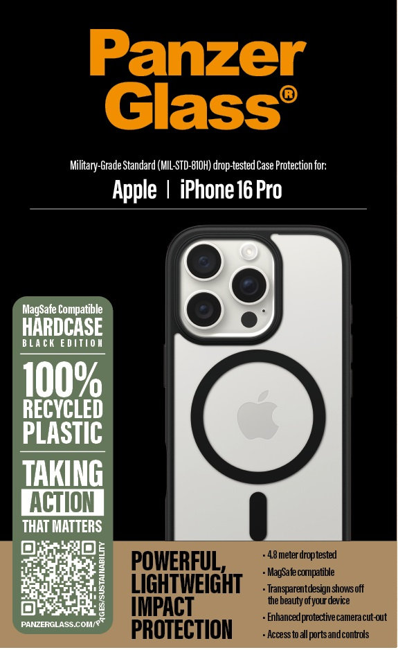 Puzdro HardCase s MagSafe pre iPhone 16 Pro, čierna