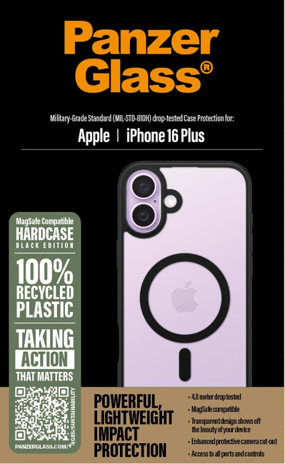 Puzdro HardCase s MagSafe pre iPhone 16 Plus, čierna