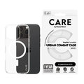 CARE - Puzdro Urban Combat s MagSafe pre iPhone 16 Pro, biela