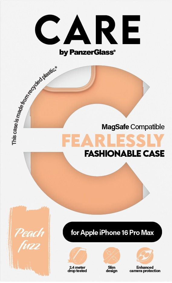 CARE - Puzdro Fearlessly s MagSafe pre iPhone 16 Pro Max, peachy