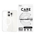 CARE - Puzdro Urban Combat s MagSafe pre iPhone 15 Pro, biela