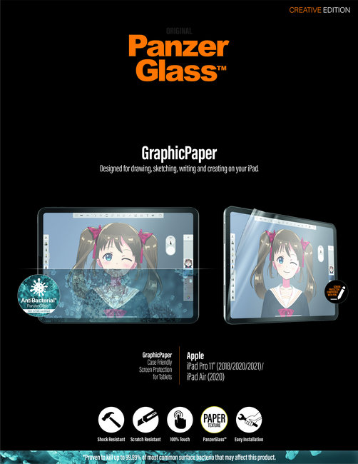 GraphicPaper Case Friendly AB pre iPad Pro 11''/Air 10,9'', číra