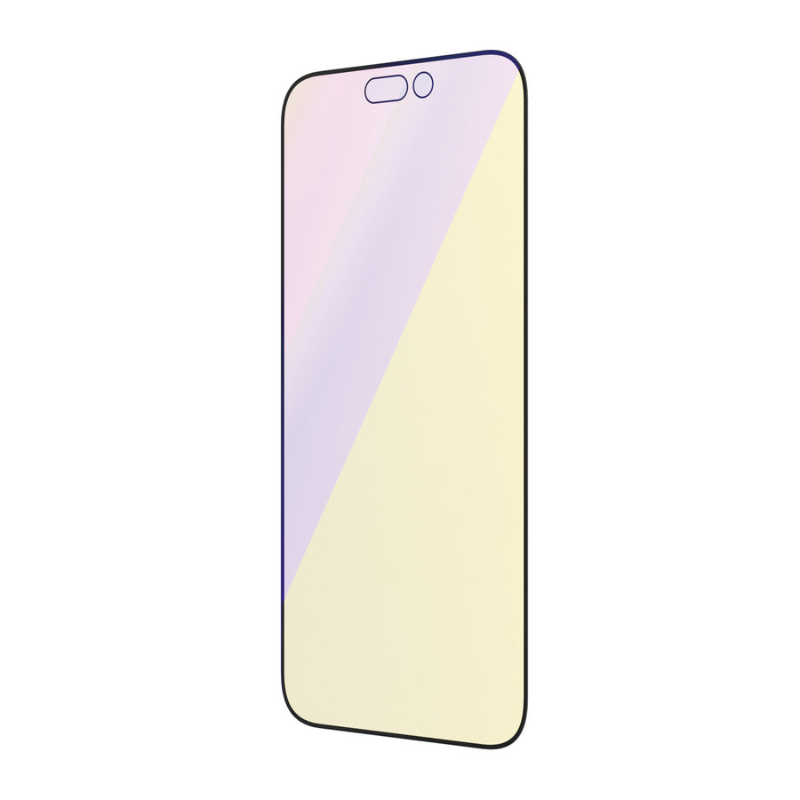 Tvrdené sklo UWF Anti-Bluelight AB s aplikátorom pre iPhone 14 Pro, čierna