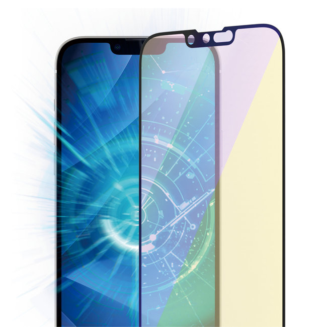 Tvrdené sklo UWF Anti-Bluelight AB s aplikátorom pre iPhone 14 Plus/13 Pro Max, čierna