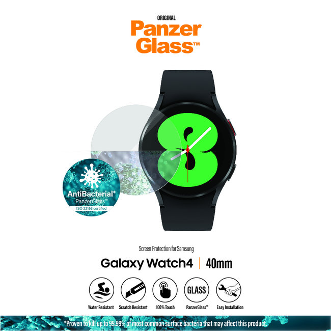 Tvrdené sklo Flat Glass AB pre Samsung Galaxy Watch 4 40 mm, číra