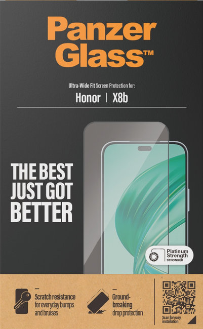 Tvrdené sklo UWF pre Honor 90 Smart, čierna