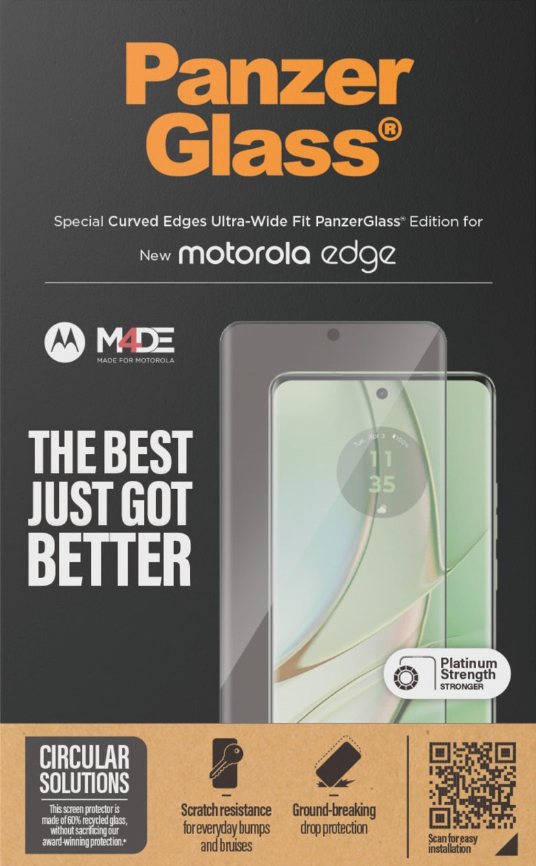 Tvrdené sklo UWF pre Motorola Edge 50 Pro, čierna