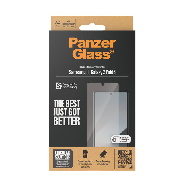 Tvrdené sklo Classic Fit pre Samsung Galaxy Z Fold6, číra