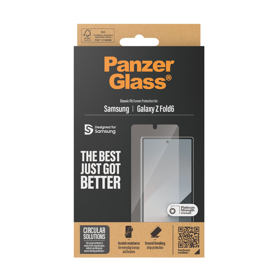 Tvrdené sklo Classic Fit pre Samsung Galaxy Z Fold6, číra