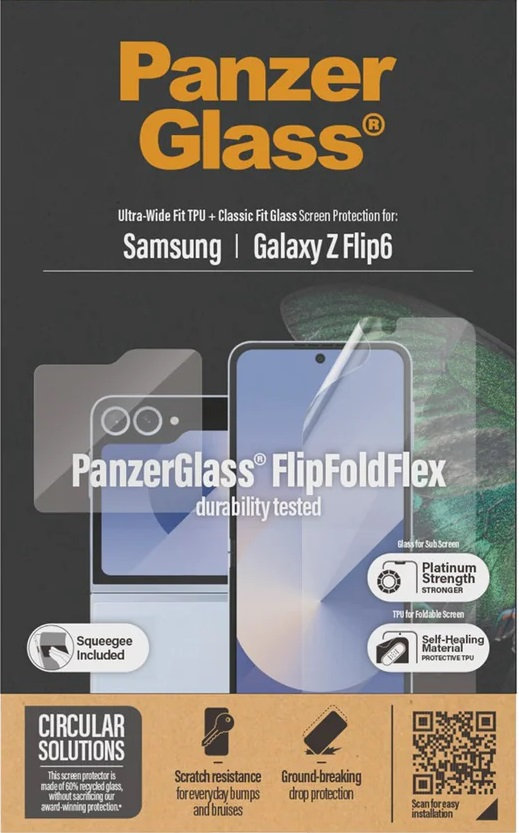 Ochranná fólia UWF a tvrdené sklo pre Samsung Galaxy Z Flip6, číra