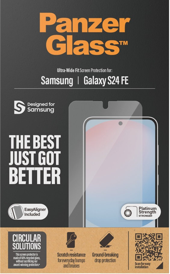 Tvrdené sklo UWF s aplikátorom pre Samsung Galaxy S24 FE, číra