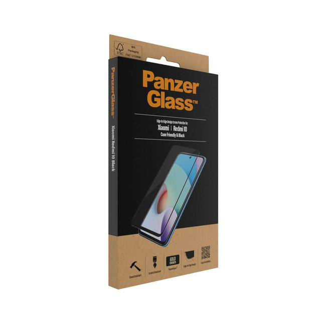 Tvrdené sklo Case Friendly pre Xiaomi Redmi 10, čierna