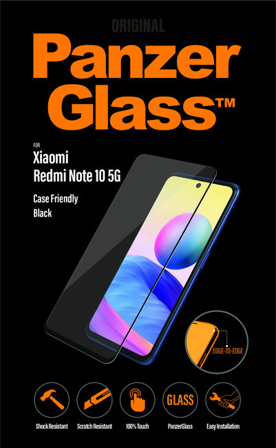 Tvrdené sklo Case Friendly pre Xiaomi Redmi Note 10 5G, čierna