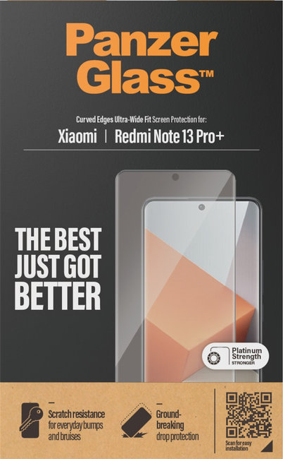 Tvrdené sklo UWF pre Xiaomi Redmi Note 13 Pro+, čierna