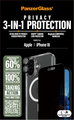 Bundle Hoops + Tvrdené sklo UWF Privacy + Hard Case pre iPhone 16
