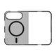 CARE - Puzdro SL1M Smokey s čiernym MagSafe pre iPhone Duo, transparentná