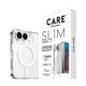 CARE - Puzdro SL1M s bielym MagSafe pre iPhone Duo, transparentná