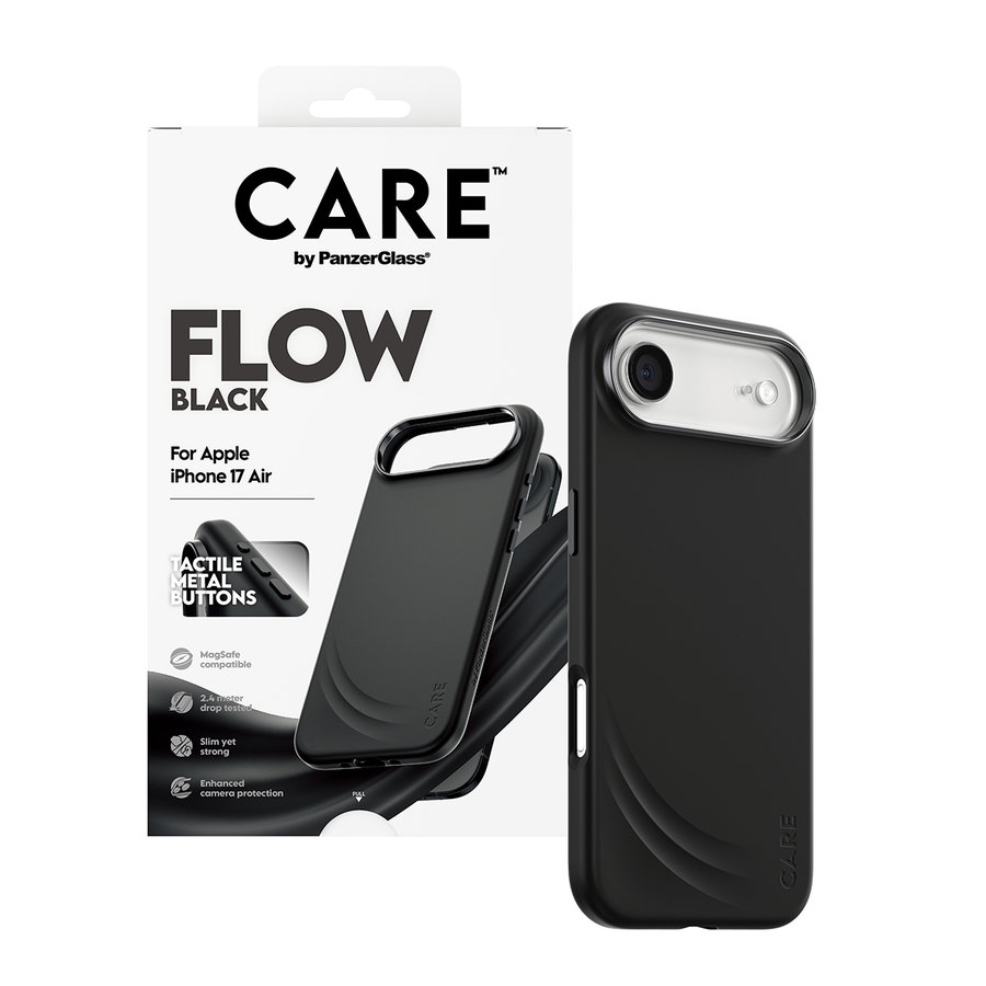 CARE - Puzdro FLOW s MagSafe pre iPhone 17 Air, čierna