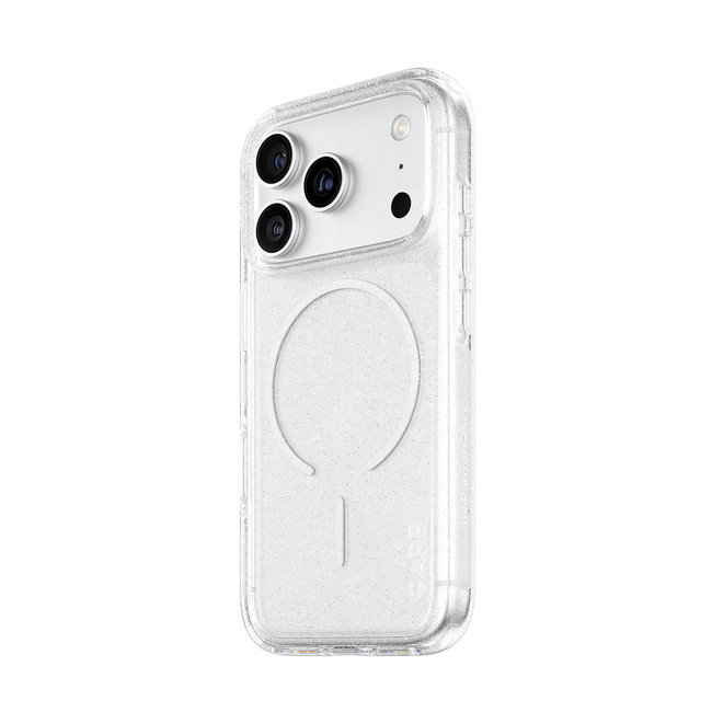 CARE - Puzdro Star Lit s MagSafe pre iPhone 18 Pro/17 Pro, transparentná