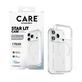 CARE - Puzdro Star Lit s MagSafe pre iPhone 18 Pro/17 Pro, transparentná
