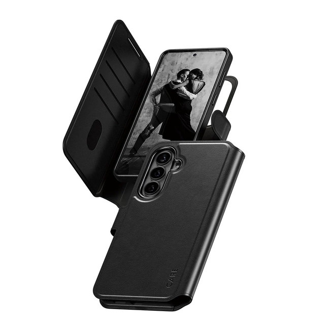 CARE - Puzdro Tango Wallet Two-In-One s QI pre Samsung Galaxy S26+, čierna