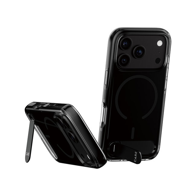 CARE - Puzdro Kickstand s MagSafe pre iPhone 18 Pro/17 Pro, čierna