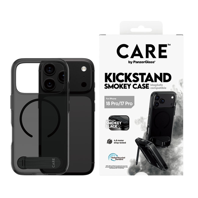 CARE - Puzdro Kickstand s MagSafe pre iPhone 18 Pro/17 Pro, čierna